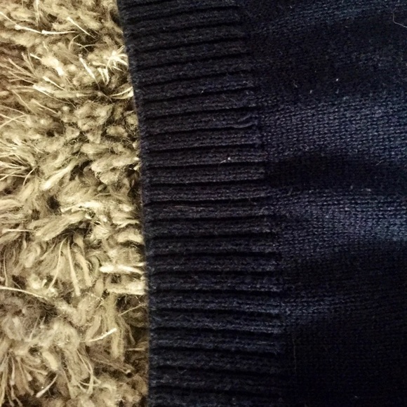 Brandy Melville Navy White Striped Knit Sweater - Picture 3 of 6